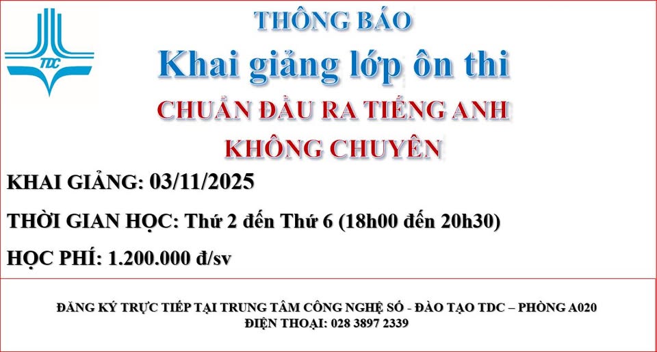 KHAI GIẢN LỚP ÔN THI CHUẨN ĐẦU RA TIẾNG ANH KHÔNG CHUYÊN 